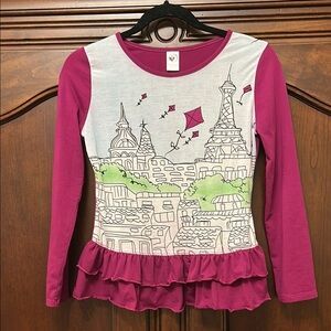 Girl & Co Ruffled Bottom Shirt